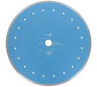 PRODIAMANT® Disque diamant turbo professionnel F33, 350 mm x 30 mm - Avec bague de réduction 25,4 mm, pour carrelage, pierres naturelles, granit et céramique, compatible scie à eau