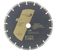 PRODIAMANT Disque diamant universel 230 mm x 22,23 mm - pour béton, pierre et brique, segment 7 mm, disque à tronçonner professionnel, pour meuleuses d'angle