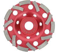 PRODIAMANT Extra Speed Meule boisseau diamant béton 125 mm x 22,23 mm - plateau de ponçage pour béton, colle à carrelage et maçonnerie, pour meuleuses d'angle