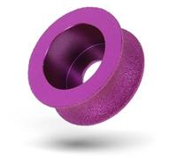 PRODIAMANT Fraise à bordure extérieure diamantée Ø 75 mm x 22,23 R12,5 - Fraise à arrondir pour grès cérame, céramique et pierre naturelle - Arrondissement des bords sur les rebords de fenêtre et les