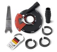 PRODIAMANT Hotte d’aspiration 115/125 mm avec extraction de poussière pour meuleuses d’angle - idéale pour ponçage et travaux de meulage, usage professionnel et rénovation