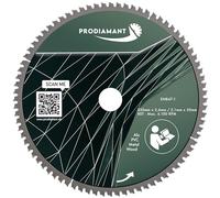 PRODIAMANT Lame de scie multi 250 x 30 mm en carbure de tungstène pour bois, aluminium, plastique et stratifié avec dents HM TCT pour scie de table, scie radiale et scie circulaire