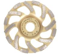 PRODIAMANT Meules boisseaux diamantée 125 mm x 22,2 mm Turbo ST81 Meule diamantée béton pierre naturelle qualité professionnelle