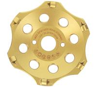 PRODIAMANT PKD Meule diamantée 125 mm pour meuleuse d'angle - 6 segments pour béton, chape et revêtements robustes - Durable et puissante
