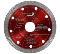 PRODIAMANT Premium disque à tronçonner diamanté Carrelage Grès cérame fin 115 mm x 22,23 mm 115mm disque à carreler pour meuleuse angulaire