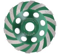 PRODIAMANT Premium Meule boisseau diamantée 125 mm x 22,2 mm Disque de ponçage diamanté TurboSpeed pour béton, maçonnerie, pierre