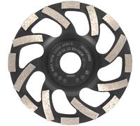 PRODIAMANT ST91 Meule boisseau diamantée turbo 125 mm x 22,23 mm - pour asphalte, chape et matériaux abrasifs, qualité professionnelle, pour meuleuses d'angle