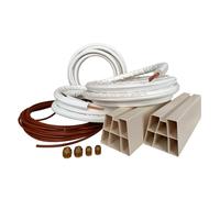 Prodotti kit - kit d'installation diy pour climatiseur - 10 m de cuivre 1/4'' + 3/8'' avec bases au sol