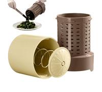 Produce Press - Passoire de cuisine - Déshydrateur de salade - Élimine l'humidité - Empêche les résultats de nourriture boueuses - Ustensiles de cuisine et de pâtisserie - Poignée manuelle portable