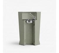 Produce Shop Comptoir de bar avec kit lave-mains intégré en polyéthylène Marvy anthracite - Vert