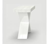 Produce Shop Console extensible peu encombrante avec pieds blancs croisés Paris - frêne