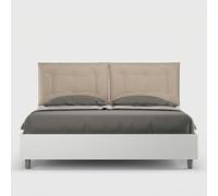 Produce Shop Lit double coffre 160 x 190 cm bois coussins Egos Annalisa - Beige