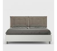 Produce Shop Lit double coffre 160 x 190 cm bois coussins Egos Annalisa - Marron