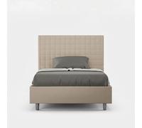 Produce Shop Lit double français 140 x 200 avec coffre design moderne Sunny F - Beige