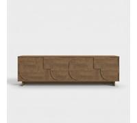 Produce Shop Meuble TV 4 portes design moderne avec ouverture push-pull Zen