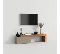 Produce Shop Meuble TV moderne avec plateau extensible Norya - Taupe