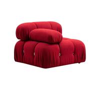Produce Shop Module d'angle gauche pour canapé modulable en tissu Bubble 1L - Rouge