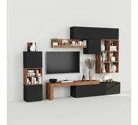 Produce Shop Murek Murek Lot de 3 meubles de salon moderne Anthracite