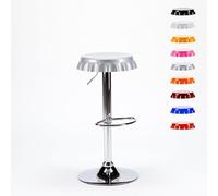 Produce Shop Tabouret Haut Bar et Cuisine Industriel Capsule Design Moderne Dallas - Gris