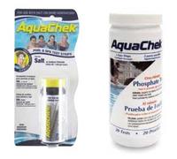 Productos QP - Bandes réactives Aquacheck, bandes avec 2 paramètres : Chlore et PH, Idéal pour les piscines et les spas, Blanc