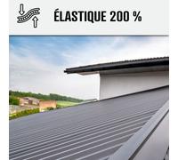 Produit d'étanchéité toiture métallique bac acier peinture tôle bardage rouille résistant à la corrosion et aux intempéries ARCAFILM ANTICO Noir Bleuté 20 kg