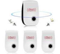 PRODUIT INSECTICIDE Appareil Ultrason 4 Pack Intérieur: Souris, Cafards, Araignées, Moustiques