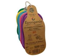 EPONGENIO - MYBO TV - Lot de 5 Éponges Double Faces Réutilisables - Lavables en Machine - Anti Rayure et Multi-Surfaces - Multicolores - 11 cm x 17 cm - Vu à la Télé