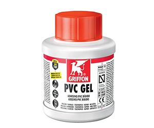 Produits Imedio. 6301155 - Colle PVC gel 250 ml avec pinceau Rap PVC Gel Pot Griffon