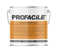 Peinture façade mat HydroPliolite PROFACILE, impression, finition, durable jusqu'a 10 ans 2.5 litres Gris béton (RAL 7044)