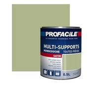 PROFACILE Peinture intérieure multi-supports, satin, murs, plafonds, boiseries, radiateurs, sans odeur, plusieurs teintes 0.5 litre