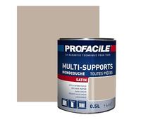 PROFACILE Peinture intérieure multi-supports, satin, murs, plafonds, boiseries, radiateurs, sans odeur, plusieurs teintes 0.5 litre