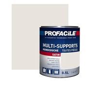 PROFACILE Peinture intérieure multi-supports, satin, murs, plafonds, boiseries, radiateurs, sans odeur, plusieurs teintes 0.5 litre