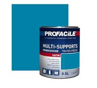 PROFACILE Peinture intérieure multi-supports, satin, murs, plafonds, boiseries, radiateurs, sans odeur, plusieurs teintes 0.5 litre