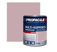 PROFACILE Peinture intérieure multi-supports, satin, murs, plafonds, boiseries, radiateurs, sans odeur, plusieurs teintes 0.5 litre