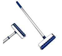 Profesius Rouleau à pointes hérisson pour papier peint, rouleau à ongles, rouleau hérisson, extracteur de papier peint, perforateur - avec poignée télescopique extensible - pour enlever les
