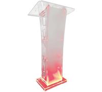 Professal Pupitre à LED en acrylique pour présentations, idéal pour les églises, les écoles et les bureaux, spacieux, design moderne