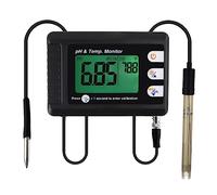 Professionnel pH & Température Mètre avec ATC et Automatique Étalonnage Fonction, Eau Testeur Mesure avec Trépied Titulaire pour Aquarium Hydroponique