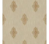 Profhome 319463-GU Papier peint baroque mat beige bronze 5,33 m2