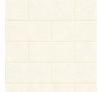 Profhome 343222-GU Papier peint aspect pierre carrelage mat crème blanc 7,035 m2