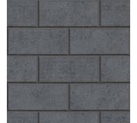 Profhome 343226-GU Papier peint aspect pierre carrelage mat gris 7,035 m2