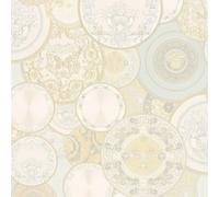 Profhome 349012-GU Papier peint de luxe exclusif brillant or argent 7,035 m2
