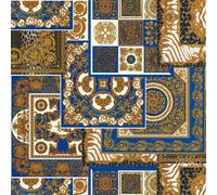 Profhome 370481-GU Papier peint baroque scintillant or bleu 7,035 m2