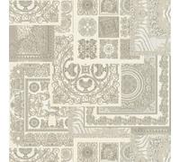 Profhome 370485-GU Papier peint baroque subtilement chatoyant argent gris 7,035 m2