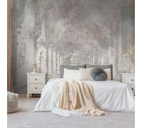 Profhome 399151-GU Papier peint photo architecutre mat gris beige 3,71 m x 2,8 m