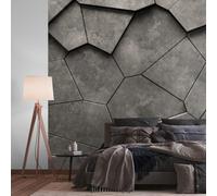 Profhome 399241-GU Papier peint photo aspect de pierre mat noir anthracite 3,71 m x 2,8 m