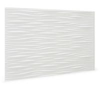 Profhome 3D 704551 Wilderness White Panneau décoratif 3D brillant blanc 1,7 m2