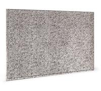 Profhome 3D 705048 Lamina Crosshatch Silver Panneau décoratif 3D brillant argent 1,7 m2
