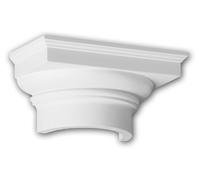 Profhome 415101 Chapiteau de demi-colonne Moulure de façade Colonne Élément de façade