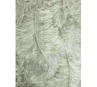 Profhome 822201 Papier peint de luxe exclusif brillant vert-blanc 5,33 m2
