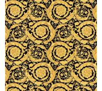 Profhome 935834-GU Papier peint de luxe exclusif subtilement chatoyant or noir 7,035 m2
